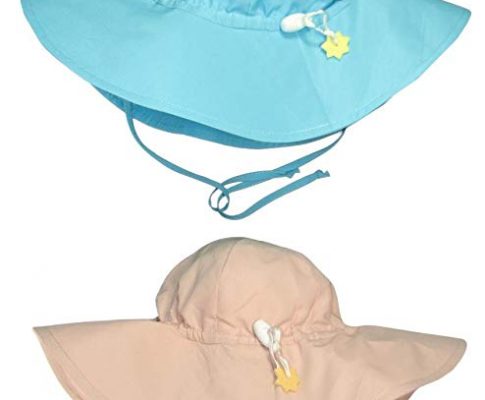 i play.. 2 Pack UPF 50+ Sun Protection Wide Brim Baby and Toddler Sun Hats Khaki Review