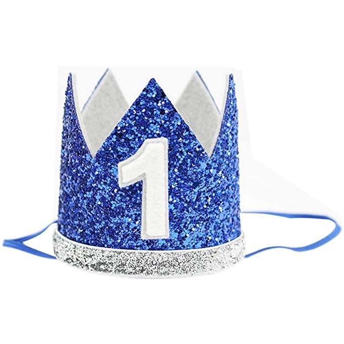 Baby Boy Birthday Crown Headband Prince Party Hat Hairband Photo Prop
