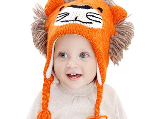 IMLECK Cute Lion Head Shape Toddler Warm Winter Knit Hat With Chin Strap Review