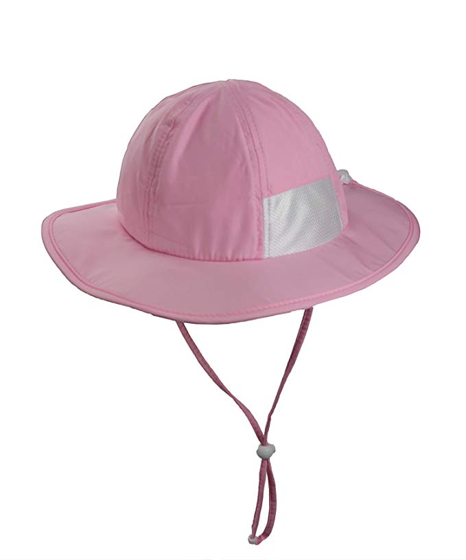 ZZLAY Wide Brim Sun Hat SPF 50+ UV Protection Breathable Adjustable Cap for Baby Toddler Kids