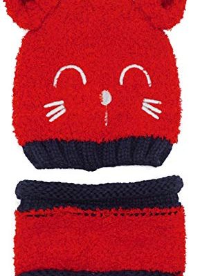 Bienvenu Baby Boy’s Girl’s Winter Warm Soft Crochet Beanie Hat Circle Scarf 2 Pieces Set Review