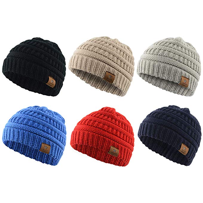 Zando Baby Infant Toddler Cute Winter Hat Knit Warm Caps Winter Beanies for Boys and Girls