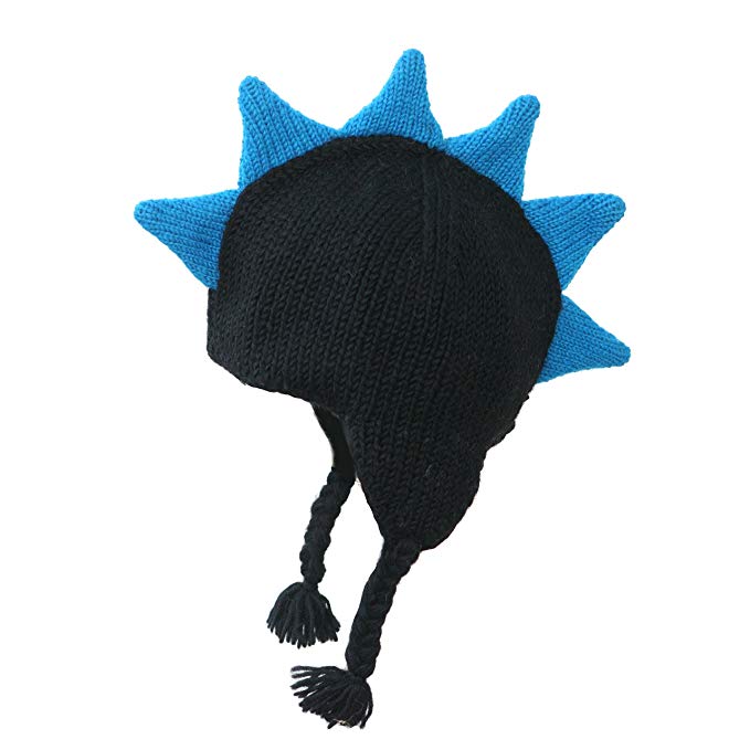 Born To Love Boy's Mohawk Hat With Spikes - Children's Fun Fashion Accessory