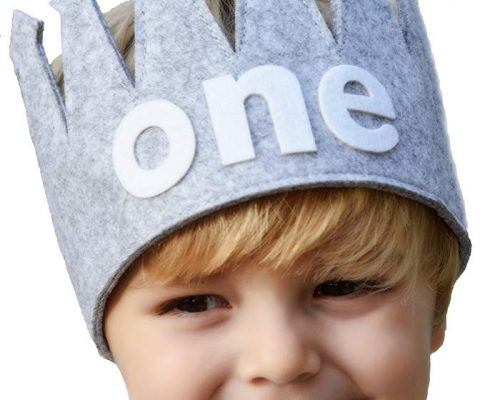 Classy Baby Boy First”one” Birthday Gray and White Party Crown Review