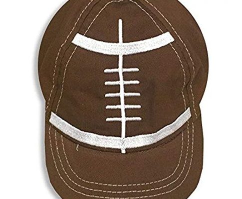 Infant Brown Football Ball Baby Boy Hat Brim Cap So Dorable Cotton 0-9 Months Review