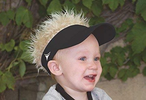 FlairHair Baby Black Visor with Blonde Hair Review