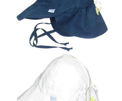 i play… 2 Pack UPF 50+ Sun Protection Flap Sun Hats/Beach Hats Solid White Review