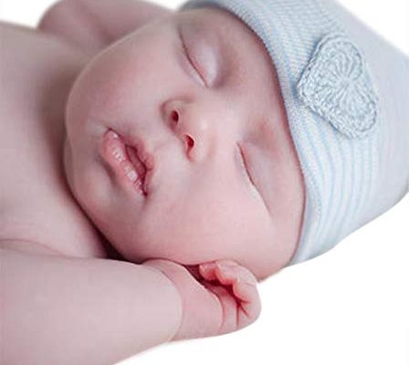 Infanteenie Beenie blue and white heart baby boy newborn hospital hat Review
