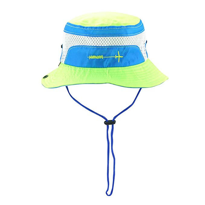 Toddler Sun Hat, Adjustable & Breathable Baby Bucket Hats with Chin Strap 50+ UPF UV Protection Cap for Boys Girls Kids