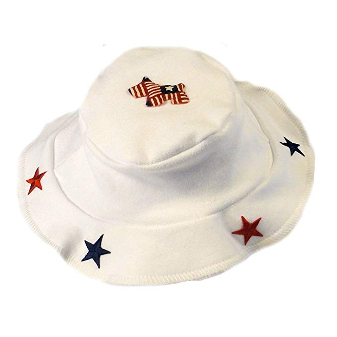 Jacqui's Unisex Baby Red, White and Blue USA Sun Hat