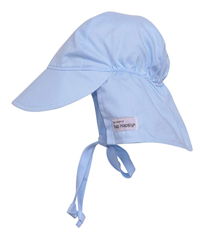 Flap Happy Baby Boys' UPF 50+ Original Flap Hat with Ties