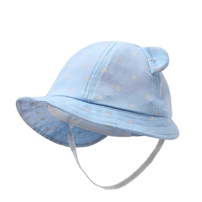 vivobiniya Newborn Boy Summer Hats Baby Sun Hats Little BearToddler Hat 0-2y