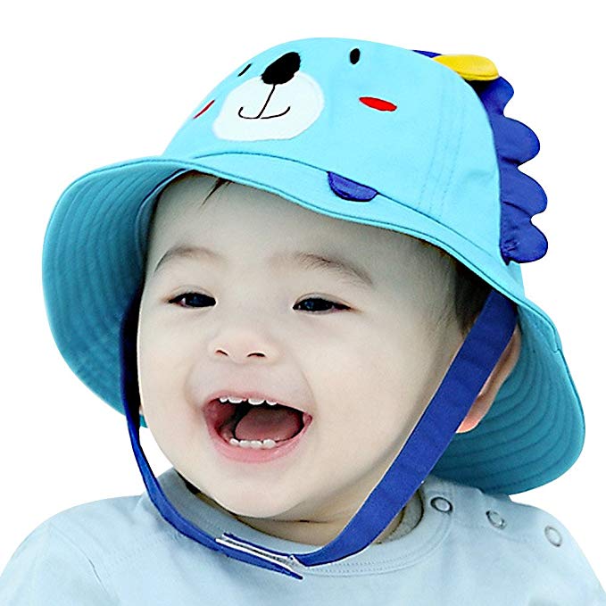 IMLECK Little Lion Baby Sun Hat Outdoors Hat with Chin Strap, Breathable 50+ UPF - 2018 Best Gift in USA