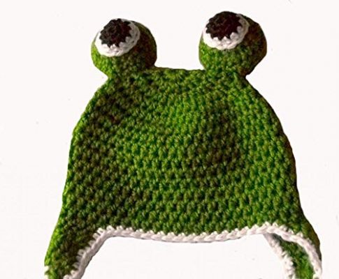 Sweet Lullabiez Handmade Froggie Beanie in Green & White / Hat Size 6-12 Months Review