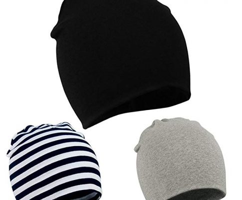 American Trends Unisex Baby Knitted Beanies Boy/Girl Cute Cotton Stretchy Toddler Infant Kids Hats Sleeping Solid Caps Review