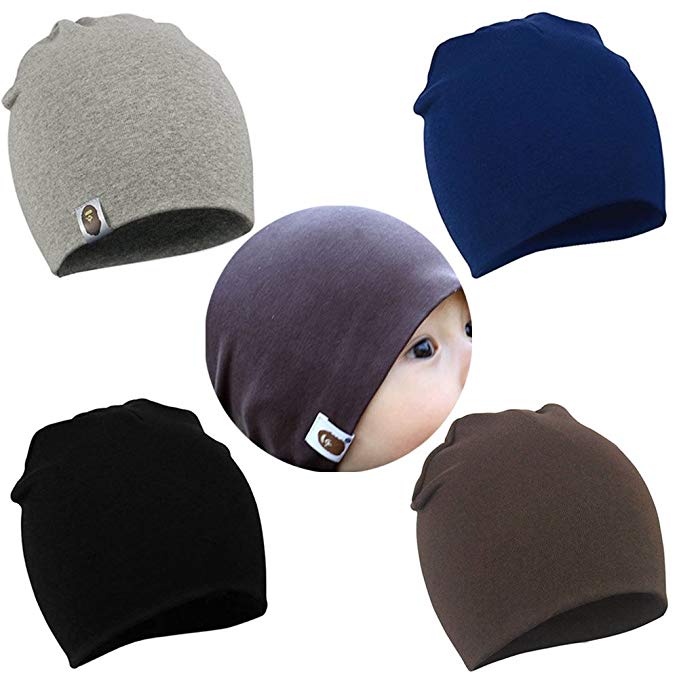YJWAN Toddler Infant Baby Beanie Soft Cute Cotton Unisex Lovely Boy Girl Knit Cap Hat