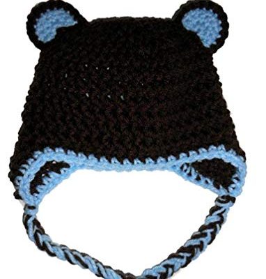 Sweet Lullabiez Handmade Brown & Baby Blue Bear Beanie / Hat Size 3-6 Months Review