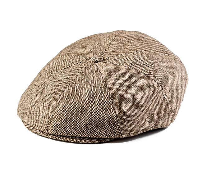Born to Love Scally Cap - Toddler and Boy's Hat Tan and Brown Newsboy Cap for Kids