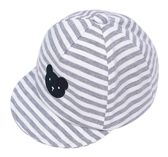 Eriso Baby Boy Embroidery Baseball Cap Newborn Stripe Cotton Hat ¡­