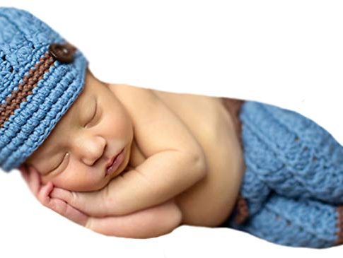 Melondipity’s Vintage Blue and Brown Boy Visor and Pant Set for Newborn Boys Review