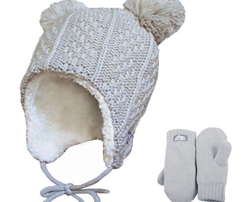 Twinklebelle Baby Toddler Winter Earflap Beanie Hat Mittens Review