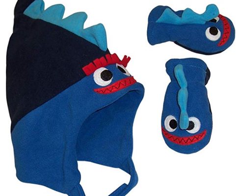N’Ice Caps Little Boys and Baby 2 Ply Micro Fleece Dino Design Hat Mitten Set Review