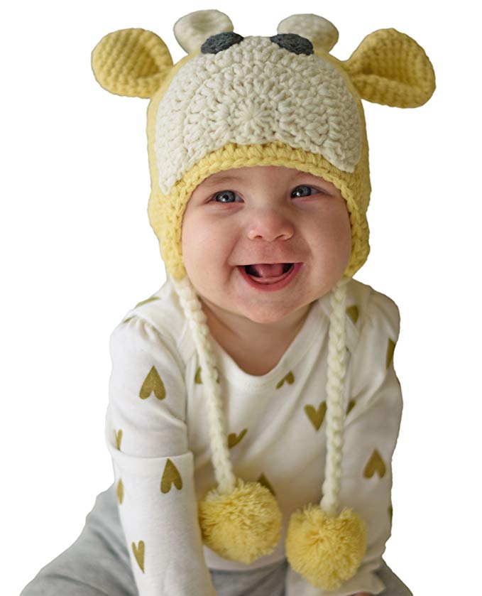 Huggalugs Baby and Toddler Giraffe Beanie Hat