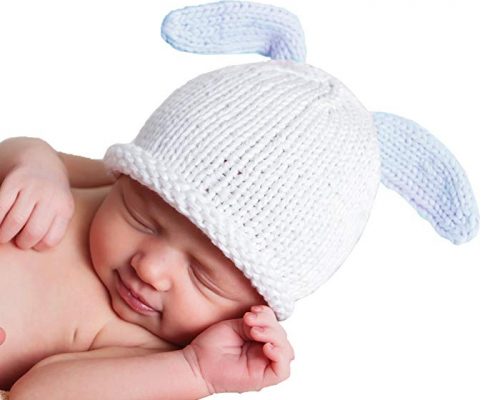 Huggalugs Baby Bunny Newborn Boy or Girl Hospital Hat in 2 Color Choices Review
