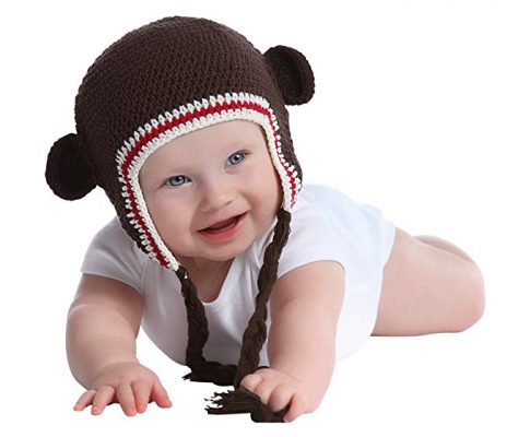 Melondipity’s Sporty Organic Brown Bear Red White Stripe Baby Hat Review