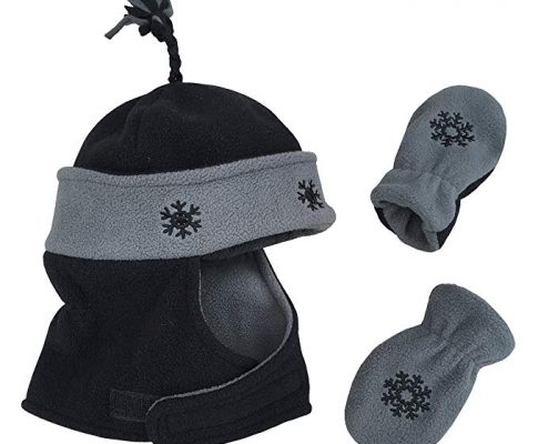 N’Ice Caps Little Boys and Baby Embroidered Wrap Around Hat and Mitten Set Review