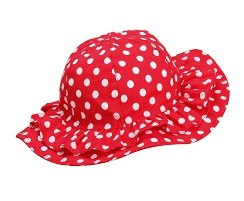 Viva Fancy Toddler Kids Sunhats Hat Girls Boys Bucket Hat For 1-4Y Red/Black Review