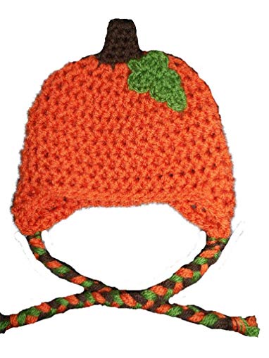 Sweet Lullabiez Handmade Pumpkin Beanie / Hat Size Newborn