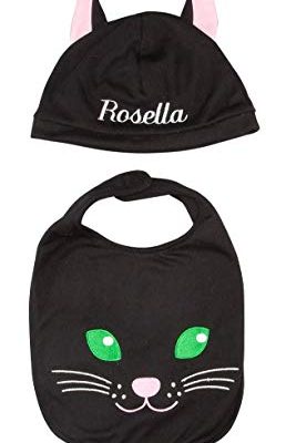 Personalized Black Cat Hat and Bib Set Review