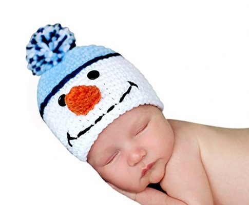 Melondipity Boys Mr. Frosty Crochet Baby Hat – White Snowman Christmas Beanie Review
