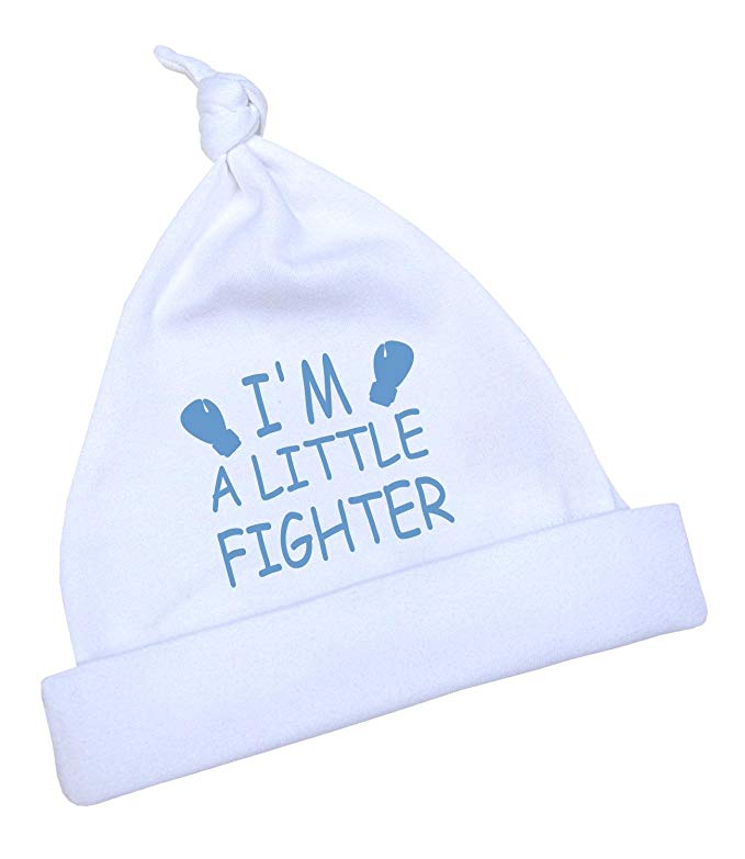 BabyPrem Preemie Baby Hat Little Fighter Boy Girl Clothes 3.5-7.5lb