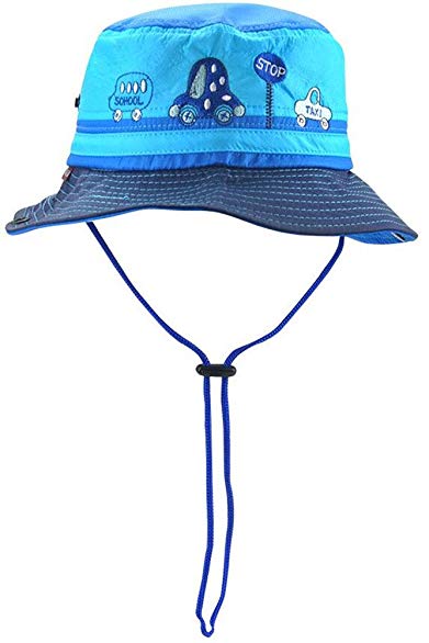 Baby Boys Sun Protection Hat Bucket Caps for 8-36 Months Infant Toddler Kids