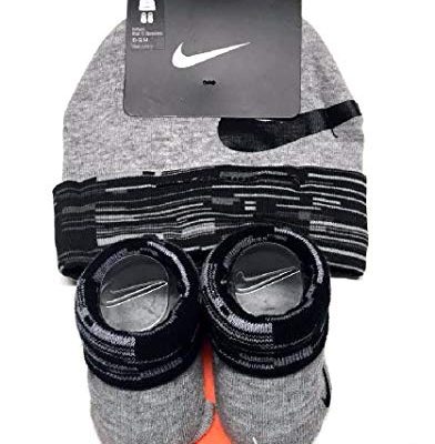 Nike Baby Boys Big Swoosh Graphic Print Hat & Booties Set 0-6M Review