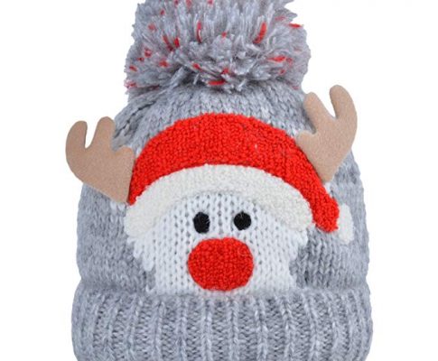Fascigirl Boys Girls Christmas Baby Winter Warm Knit Hat for Kid Infant Toddler Santa Knit Cap Review