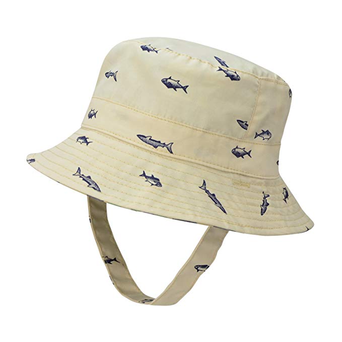 Mengar UPF 50+ Kids Sun Hat Fisherman Hat, Reversible Cotton Bucket Hats UV Sun Protective