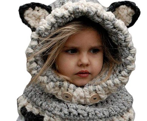 King Star Winter Kids Warm Fox Animal Hats Knitted Scarf Beanies for Autumn Winter Review