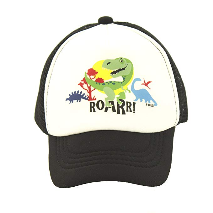 JP DOoDLES T-Rex Dinosaur on Kids Trucker Hat. Kids Baseball Cap is Available in Baby, Toddler, and Youth Sizes.…