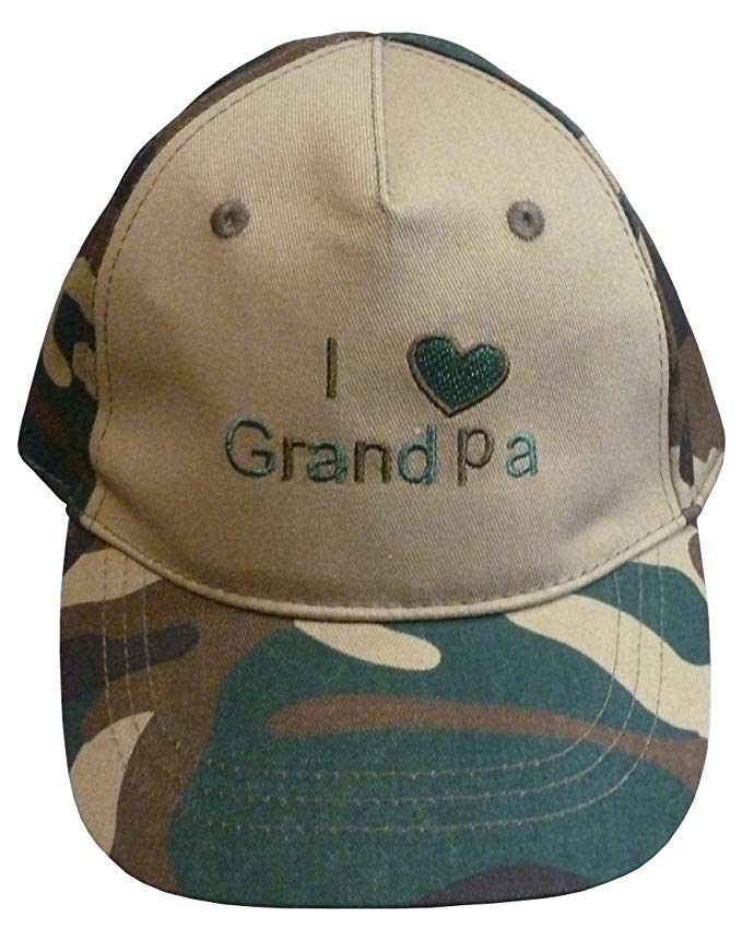N'Ice Caps Baby and Toddler I Love Grandpa/Grandma Embroidered Ball Caps