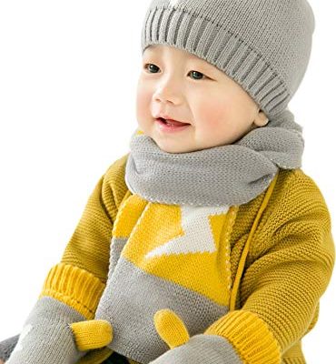 GZMM Baby Kint Hat and Scarf Unisex Infant Toddler 6-24 Months Review