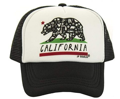 JP DOoDLES California Bear Flag on Kids Trucker Hat. Available in Baby, Toddler, Youth, and Adult Sizes Review