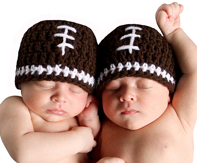 Melondipity Boys Football Crochet Baby Hat Quality Beanie newborn infant toddler