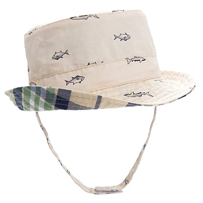 Eriso Baby Toddler Plaid Bucket Reversible Sun Protection Animal Hat Review