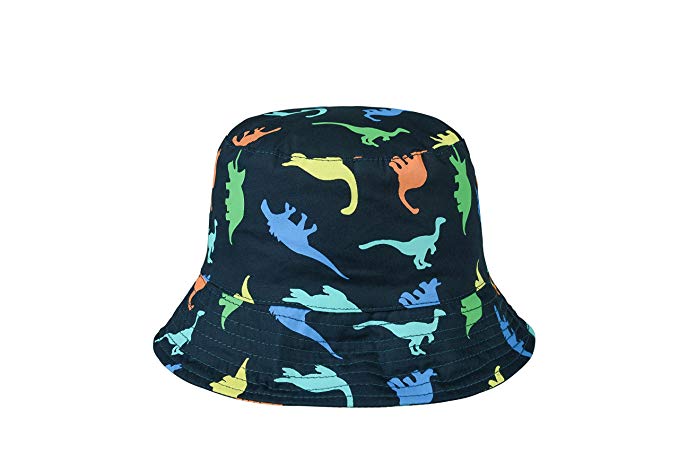 Elikidsto Baby Kids Bucket Hat with Cute Cartoon Dinasour Cotton Blue 0 ...